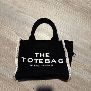 Marc Jacobs Black Tote with White Lettering